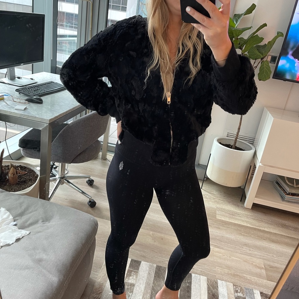 Faux Fur Bomber Jacket